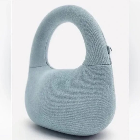 ZARA DENIM BLUE BAG - Picture 11 of 12